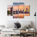 Obraz Wieloczęściowy Panoramiczny Krajobraz Nowego Jorku Canvas Naturalny 120x90 LBS-2046-NC120-90_2X30-90_2X30-60
