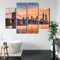 Obraz Wieloczęściowy Panoramiczny Krajobraz Nowego Jorku Canvas Naturalny 120x90 LBS-2046-NC120-90_2X30-90_2X30-60