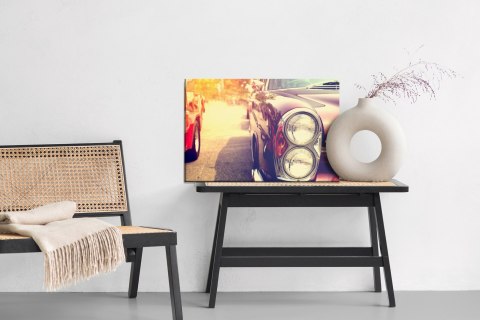 Obraz Na Płótnie Amerykański Samochód Retro Canvas Naturalny 100x70 LB-2799-NC100-70