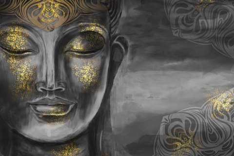 Obraz Na Płótnie Bodhisattwa Canvas Naturalny 100x70 LB-2554-NC100-70