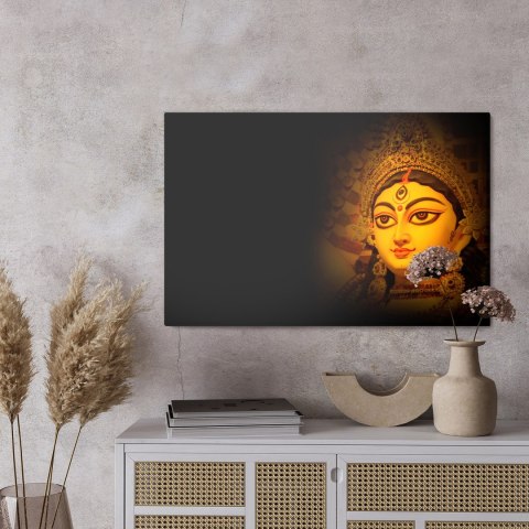 Obraz Na Płótnie Bogini Durga Canvas Naturalny 100x70 LB-2624-NC100-70