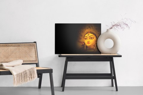 Obraz Na Płótnie Bogini Durga Canvas Naturalny 100x70 LB-2624-NC100-70