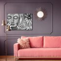 Obraz Na Płótnie Budda Podczas Medytacji Canvas Naturalny 100x70 LB-2619-NC100-70