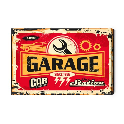 Obraz Na Płótnie Części I Napisy W Stylu Vintage Canvas Naturalny 100x70 LB-2920-NC100-70