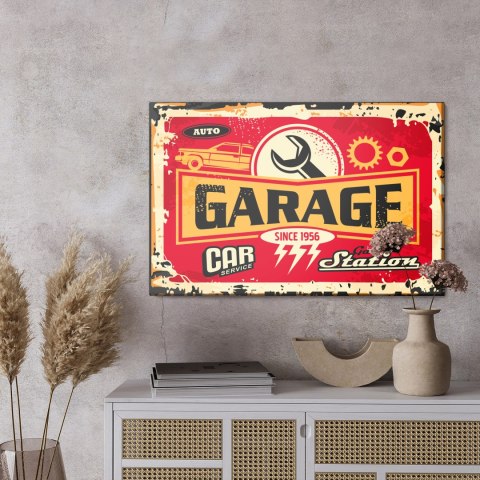 Obraz Na Płótnie Części I Napisy W Stylu Vintage Canvas Naturalny 100x70 LB-2920-NC100-70