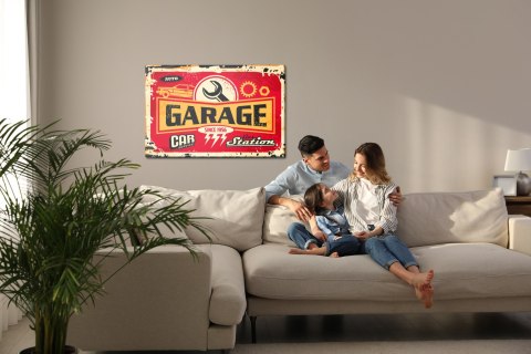 Obraz Na Płótnie Części I Napisy W Stylu Vintage Canvas Naturalny 100x70 LB-2920-NC100-70