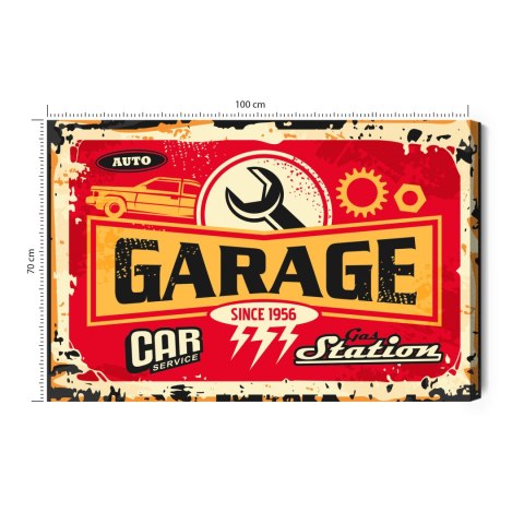 Obraz Na Płótnie Części I Napisy W Stylu Vintage Canvas Naturalny 100x70 LB-2920-NC100-70