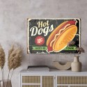 Obraz Na Płótnie Hot Dogi W Stylu Vintage Canvas Naturalny 100x70 LB-2805-NC100-70