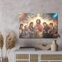 Obraz Na Płótnie Jezus Chrystus Otoczony Świętymi Canvas Naturalny 100x70 LB-2611-NC100-70