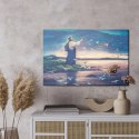 Obraz Na Płótnie Jezus Stojący Na Brzegu Morza Canvas Naturalny 100x70 LB-2544-NC100-70