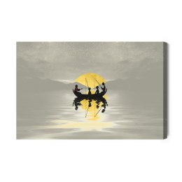 Obraz Na Płótnie Jezus Ze Swoimi Uczniami Canvas Naturalny 100x70 LB-2586-NC100-70