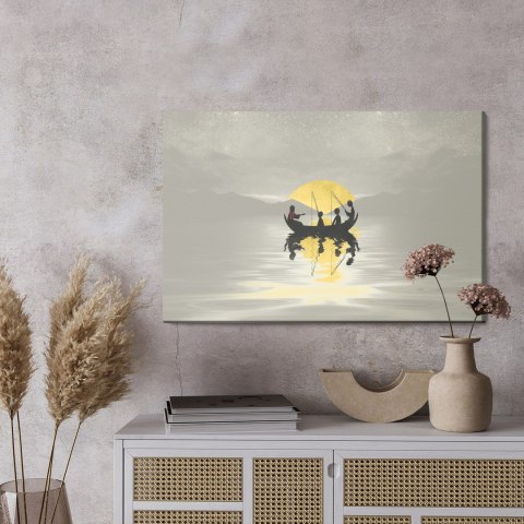 Obraz Na Płótnie Jezus Ze Swoimi Uczniami Canvas Naturalny 100x70 LB-2586-NC100-70