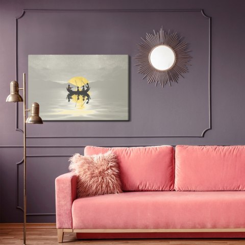 Obraz Na Płótnie Jezus Ze Swoimi Uczniami Canvas Naturalny 100x70 LB-2586-NC100-70