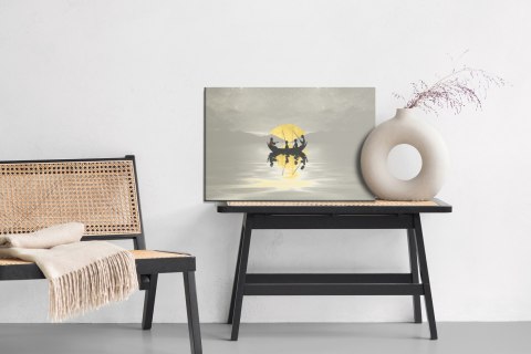 Obraz Na Płótnie Jezus Ze Swoimi Uczniami Canvas Naturalny 100x70 LB-2586-NC100-70