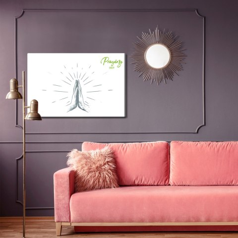 Obraz Na Płótnie Modlitwa Do Boga Canvas Naturalny 100x70 LB-2542-NC100-70