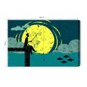 Obraz Na Płótnie Nocne Wędkowanie Canvas Naturalny 100x70 LB-2790-NC100-70