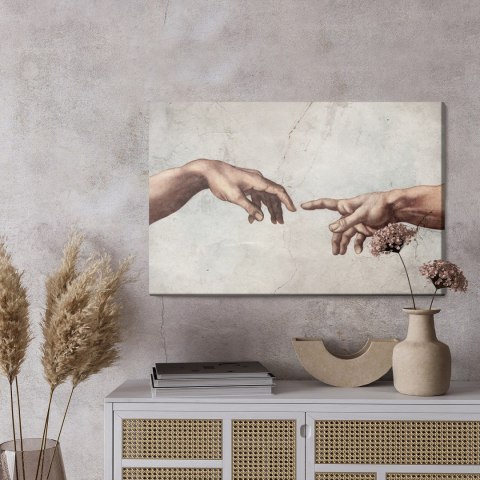 Obraz Na Płótnie Stworzenie Adama Canvas Naturalny 100x70 LB-2635-NC100-70
