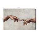 Obraz Na Płótnie Stworzenie Adama Canvas Naturalny 100x70 LB-2635-NC100-70