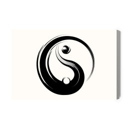 Obraz Na Płótnie Symbol Yin Yang Canvas Naturalny 100x70 LB-2571-NC100-70