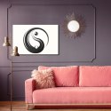 Obraz Na Płótnie Symbol Yin Yang Canvas Naturalny 100x70 LB-2571-NC100-70