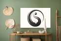 Obraz Na Płótnie Symbol Yin Yang Canvas Naturalny 100x70 LB-2571-NC100-70