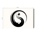Obraz Na Płótnie Symbol Yin Yang Canvas Naturalny 100x70 LB-2571-NC100-70