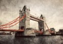 Obraz Na Płótnie Tower Bridge W Stylu Retro Canvas Naturalny 100x70 LB-2773-NC100-70