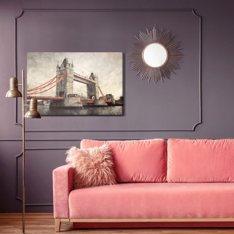 Obraz Na Płótnie Tower Bridge W Stylu Retro Canvas Naturalny 100x70 LB-2773-NC100-70