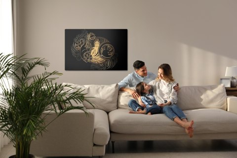 Obraz Na Płótnie Wizerunek Buddy Canvas Naturalny 100x70 LB-2583-NC100-70