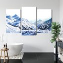 Obraz Wieloczęściowy Akwarela Górski Szczyt Canvas 120x80 LBS-4664-C120-80_1X40-80_2X40-60
