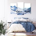 Obraz Wieloczęściowy Akwarela Górski Szczyt Canvas Naturalny 90x60 LBS-4664-NC90-60_1X30-60_2X30-45