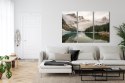 Obraz Wieloczęściowy Jezioro Moraine W Parku Narodowym Banff, Kanada Canvas 120x80 LBS-4355-C120-80_3X40-80