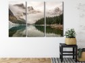 Obraz Wieloczęściowy Jezioro Moraine W Parku Narodowym Banff, Kanada Canvas 120x80 LBS-4355-C120-80_3X40-80