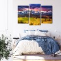 Obraz Wieloczęściowy Krajobraz Z Polskimi Tatrami 3D Canvas 120x80 LBS-4366-C120-80_1X40-80_2X40-60