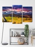 Obraz Wieloczęściowy Krajobraz Z Polskimi Tatrami 3D Canvas 120x80 LBS-4366-C120-80_1X40-80_2X40-60