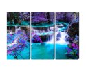 Obraz Wieloczęściowy Wodospad Huay Mae Khamin Canvas 120x80 LBS-3232-C120-80_3X40-80