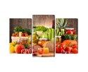 Obraz Wieloczęściowy Deska Obfitości Canvas 120x80 LBS-3076-C120-80_1X40-80_2X40-60