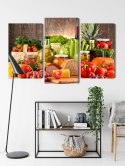 Obraz Wieloczęściowy Deska Obfitości Canvas 120x80 LBS-3076-C120-80_1X40-80_2X40-60