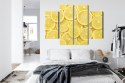 Obraz Wieloczęściowy Plastry Cytryny Canvas 80x60 LBS-3007-C80-60_2X20-60_2X20-40