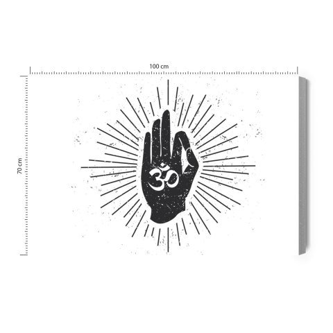 Obraz Na Płótnie Mudra Canvas Naturalny 100x70 LB-2535-NC100-70