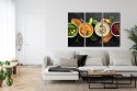 Obraz Wieloczęściowy Kremowe Zupy Warzywne Canvas 120x80 LBS-2960-C120-80_3X40-80