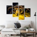 Obraz Wieloczęściowy Osa W Skali Makro Canvas 120x75 LBS-3676-C120-75_2X30-75_2X30-45