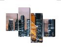 Obraz Wieloczęściowy Panorama Centrum Moskwy I Drapaczy Chmur Canvas 120x75 LBS-2857-C120-75_2X30-75_2X30-45