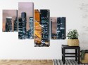 Obraz Wieloczęściowy Panorama Centrum Moskwy I Drapaczy Chmur Canvas Naturalny 80x50 LBS-2857-NC80-50_2X20-50_2X20-30