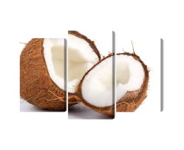 Obraz Wieloczęściowy Połówki Kokosa Canvas 120x80 LBS-2991-C120-80_1X40-80_2X40-60