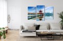 Obraz Wieloczęściowy Słynna Atrakcja Turystyczna Kaohsiung Canvas 120x80 LBS-2870-C120-80_1X40-80_2X40-60