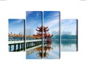Obraz Wieloczęściowy Słynna Atrakcja Turystyczna Kaohsiung Canvas Naturalny 80x60 LBS-2871-NC80-60_2X20-60_2X20-40