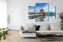 Obraz Wieloczęściowy Słynna Atrakcja Turystyczna Kaohsiung Canvas Naturalny 80x60 LBS-2871-NC80-60_2X20-60_2X20-40