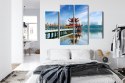 Obraz Wieloczęściowy Słynna Atrakcja Turystyczna Kaohsiung Canvas Naturalny 80x60 LBS-2871-NC80-60_2X20-60_2X20-40