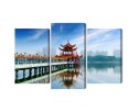 Obraz Wieloczęściowy Słynna Atrakcja Turystyczna Kaohsiung Canvas Naturalny 90x60 LBS-2870-NC90-60_1X30-60_2X30-45